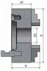 Прецизионный трехкулачковый токарный патрон Optimum CI3C  Ø 315 мм Camlock D1-8", рис.6