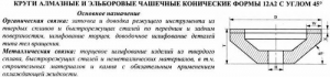 Круг алмазный 12А2-45град.(чашечный конический) 150х20х3х40х32 АС4 200/160 100% В2-01 108,0 карат