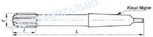 Развертка d 38,0 Н7 к/х машинная Р6АМ5 (81х329) "CNIC"