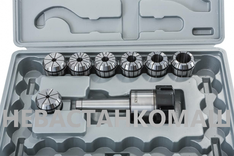Цанговый патрон MK3/ER40 с набором из 7 цанг: 6, 8, 10, 12, 16, 20, 25 мм ER 40, рис.1