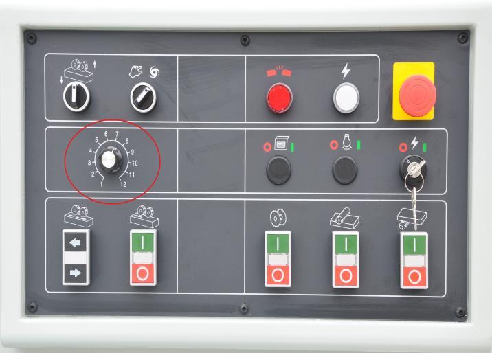 QUADRO 326SAW  Электронный инветор  Для бесступенчатой регулировки скорости подачи заготовок в диапазоне от 6 до 30 м/мин используется частотный инвертор  Надежная и современная система позволяет достигать необходимых скоростей подачи при самых ра...